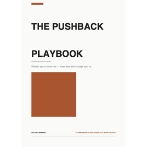 The Pushback Playbook